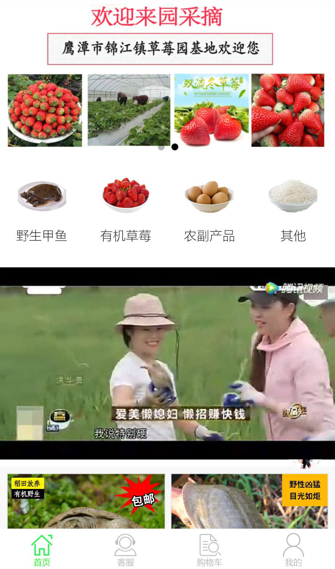 有機(jī)農(nóng)產(chǎn)品商城小程序效果圖